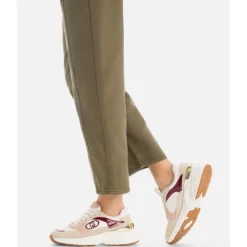 Sneakers Donna LIU JO LJ01 01 in Suede e Nylon colore Rope Milk e Cremisi