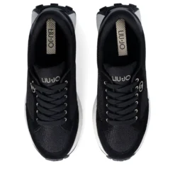 Sneakers Donna LIU JO Lolo 20 in Suede e Brighty Mesh Nero