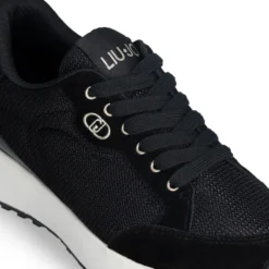 Sneakers Donna LIU JO Lolo 20 in Suede e Brighty Mesh Nero