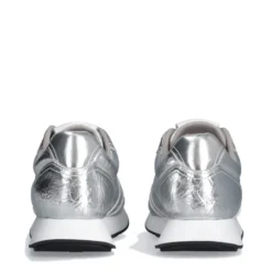 Sneakers Donna LIU JO Vibe 03 in Crackle Effetto Laminato Argento
