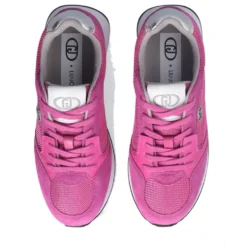 Sneakers Donna LIU JO Vibe 03 in Suede e Brighty Mesh Rosa