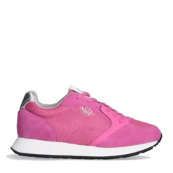 Sneakers Donna LIU JO Vibe 03 in Suede e Brighty Mesh Rosa