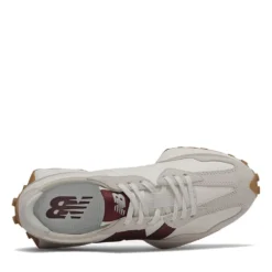 Sneakers Donna NEW BALANCE 327 in Suede e Tessuto Sintetico colore Moonbeam e Burgundy