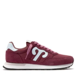 Sneakers Donna WUSHU RUYI Club 56 in Suede e Nylon Bordeaux