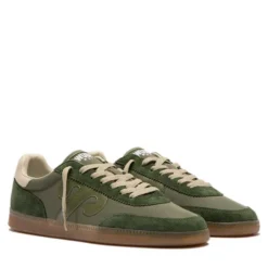 Sneakers Donna WUSHU RUYI Gong 115 in Suede e Nylon Olive Green