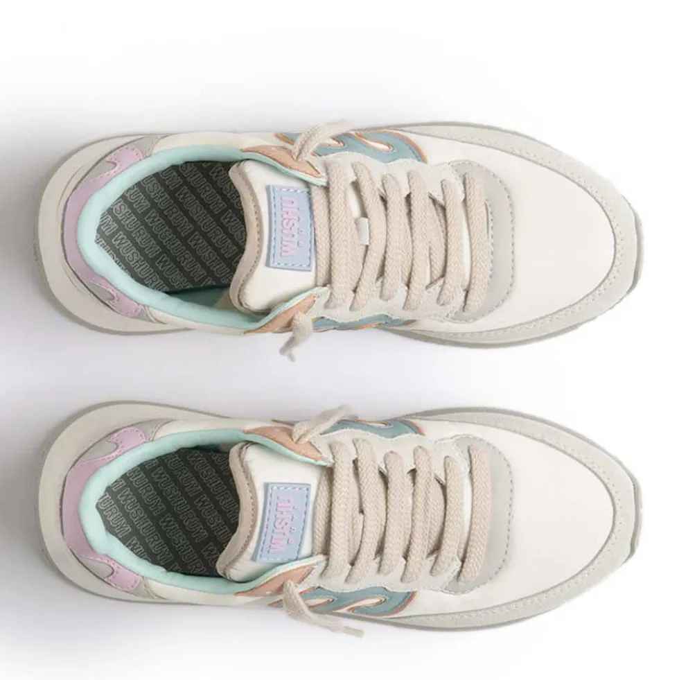 Sneakers Donna WUSHU RUYI Master 655 in Nylon e Suede Cloud Dancer Temple Gray e Fairview Early Hours