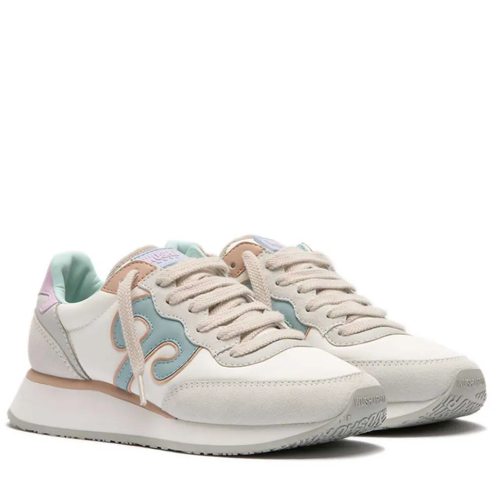 Sneakers Donna WUSHU RUYI Master 655 in Nylon e Suede Cloud Dancer Temple Gray e Fairview Early Hours