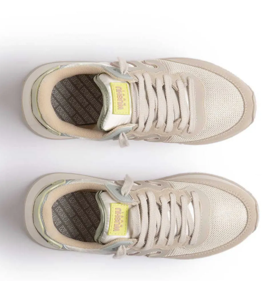 Sneakers Donna WUSHU RUYI Super Master 31 in Nylon e Suede Moss e Light Gray White Onyx e Winter Pear