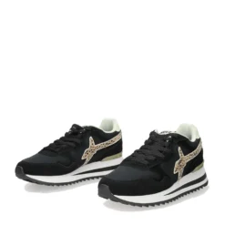 Sneakers Donna W6YZ Yak-W. in Tessuto Tecnico e Suede colore Black Bone