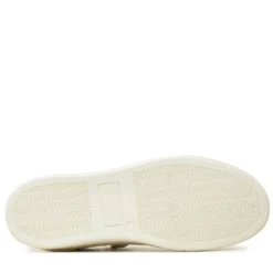 Sneakers PATRIZIA PEPE Girl linea Fly Sneakers in Pelle Bianca con Applicazioni Gioiello