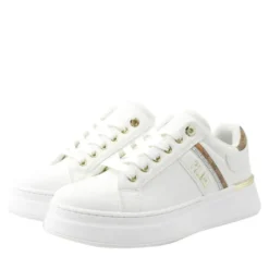 Sneakers Platform 1A Classe Alviero Martini Bianco e Geo Classic con Strass 2421
