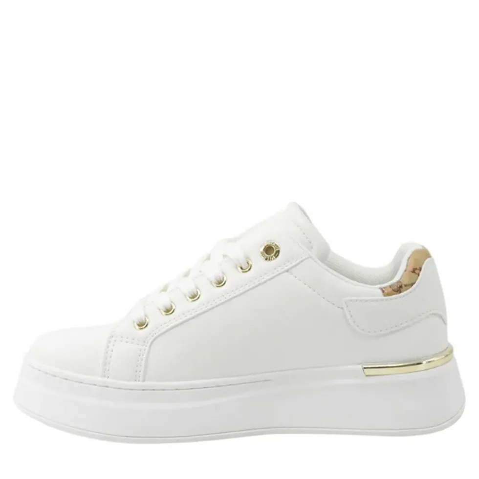 Sneakers Platform 1A Classe Alviero Martini Bianco e Geo Classic con Strass 2421