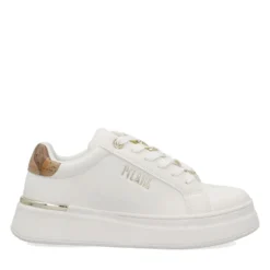Sneakers Platform 1A Classe Alviero Martini Bianche con Inserto Geo Beige 2427