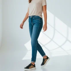 Sneakers Platform 1A Classe Alviero Martini Nere con Inserti Geo Beige 2261