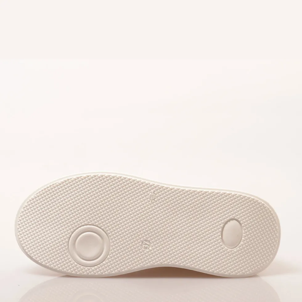 Sneakers Platform 1A Classe Alviero Martini linea Geo Mirage in Tessuto Gommato Bianco 1203