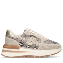 Sneakers Platform Donna LIU JO Amazing 25 in Suede e Inserti stampa Pitone