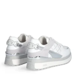 Sneakers Platform Donna LIU JO Maxi Wonder 91 in Pelle e Suede Bianco