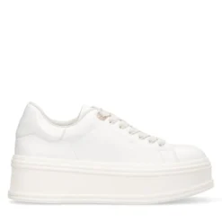 Sneakers Platform LIU JO Selma 16 in Pelle Bianca