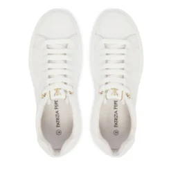 Sneakers Platform PATRIZIA PEPE Girl in Pelle Bianca