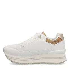 Sneakers Running 1A Classe Alviero Martini Bianche con Inserto stampa Geo Beige 2440