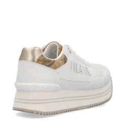 Sneakers Running 1A Classe Alviero Martini Bianche con Inserto stampa Geo Beige 2440