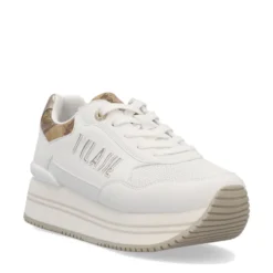 Sneakers Running 1A Classe Alviero Martini Bianche con Inserto stampa Geo Beige 2440