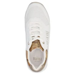 Sneakers Running 1A Classe Alviero Martini Bianche con Inserto stampa Geo Beige 2440