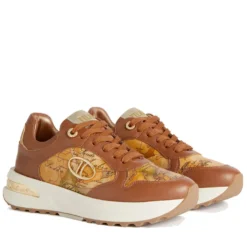 Sneakers Running 1A Classe Alviero Martini linea Geo Road Tibet in Eco Nappa Marrone 1205