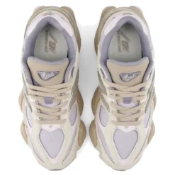 Sneakers Running NEW BALANCE 9060 in Pelle e Mesh Timberwolf e Driftwood