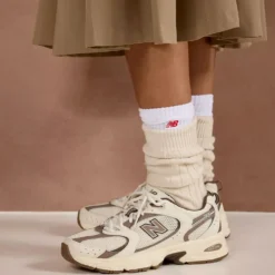 Sneakers Running NEW BALANCE 530 in Tessuto Sintetico e Mesh colore Turtledove Angora e Mushroom