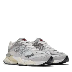 Sneakers Running NEW BALANCE 9060 in Suede e Tessuto Rain Cloud Castlerock e White
