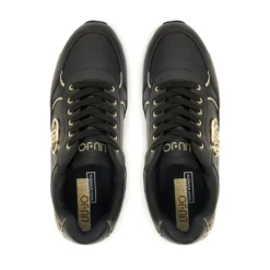 Sneakers Super Platform Donna LIU JO Maxi Wonder Plus 01 in Pelle Nera