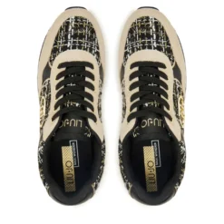 Sneakers Super Platform Donna LIU JO Maxi Wonder Plus 01 in Pelle Suede e Tessuto Rope Black