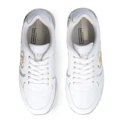 Sneakers Super Platform Donna LIU JO Maxi Wonder Plus 01 in Pelle Bianca