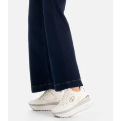 Sneakers Super Platform Donna LIU JO Maxi Wonder Plus 01 in Pelle Bianca