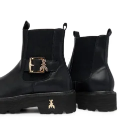 Stivaletti Beatles PATRIZIA PEPE Girl linea Fly Strass in Pelle Nera
