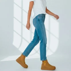 Stivaletti Donna con Zeppa 1A Classe Alviero Martini linea Geo Elevate in Nabuk Beige 1211