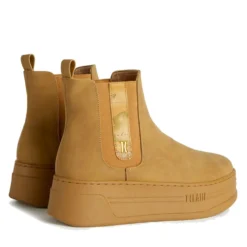 Stivaletti Donna con Zeppa 1A Classe Alviero Martini linea Geo Elevate in Nabuk Beige 1211