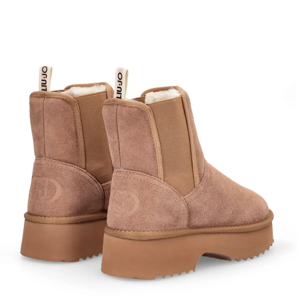 Stivaletti Donna Imbottiti LIU JO Juny 02 in Suede color Cognac