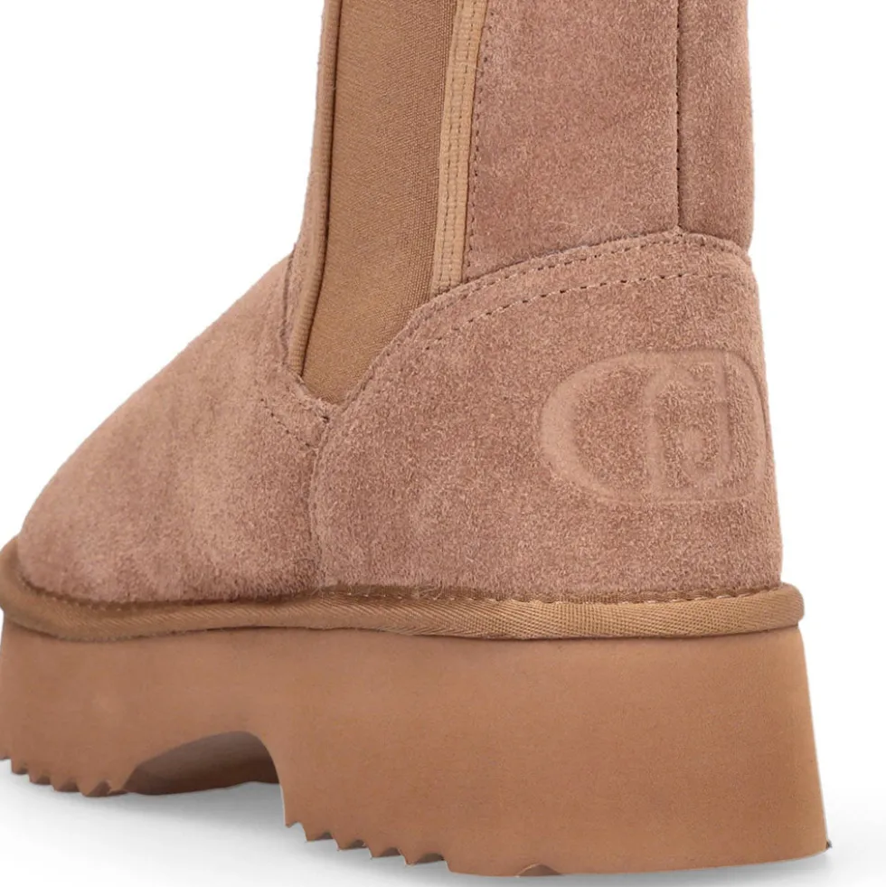 Stivaletti Donna Imbottiti LIU JO Juny 02 in Suede color Cognac