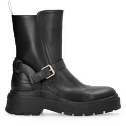 Stivaletti Donna LIU JO Andrea 03 in Pelle Nera con Dettagli Bold