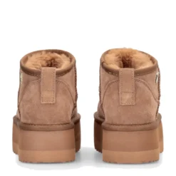 Stivaletti Donna Platform LIU JO Jane 01 Imbottiti in Suede color Cognac