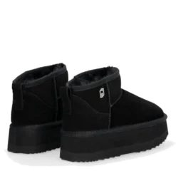 Stivaletti Donna Platform LIU JO Jane 01 Imbottiti in Suede Nero