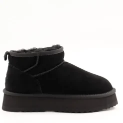 Stivaletti Imbottiti Platform S by MASSIMO SANTINI linea Springer 08 in Velour Nero