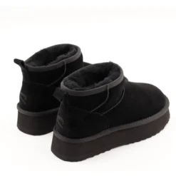 Stivaletti Imbottiti Platform S by MASSIMO SANTINI linea Springer 08 in Velour Nero