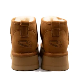 Stivaletti Imbottiti Platform S by MASSIMO SANTINI linea Pamila in Velour color Cammello