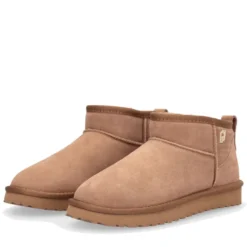 Stivaletti Mini Donna Imbottiti LIU JO Jil 01 in Suede color Cognac