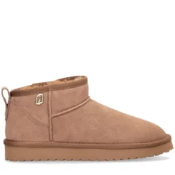 Stivaletti Mini Donna Imbottiti LIU JO Jil 01 in Suede color Cognac