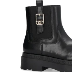 Stivaletti Platform Donna LIU JO Love 63 in Pelle Nera