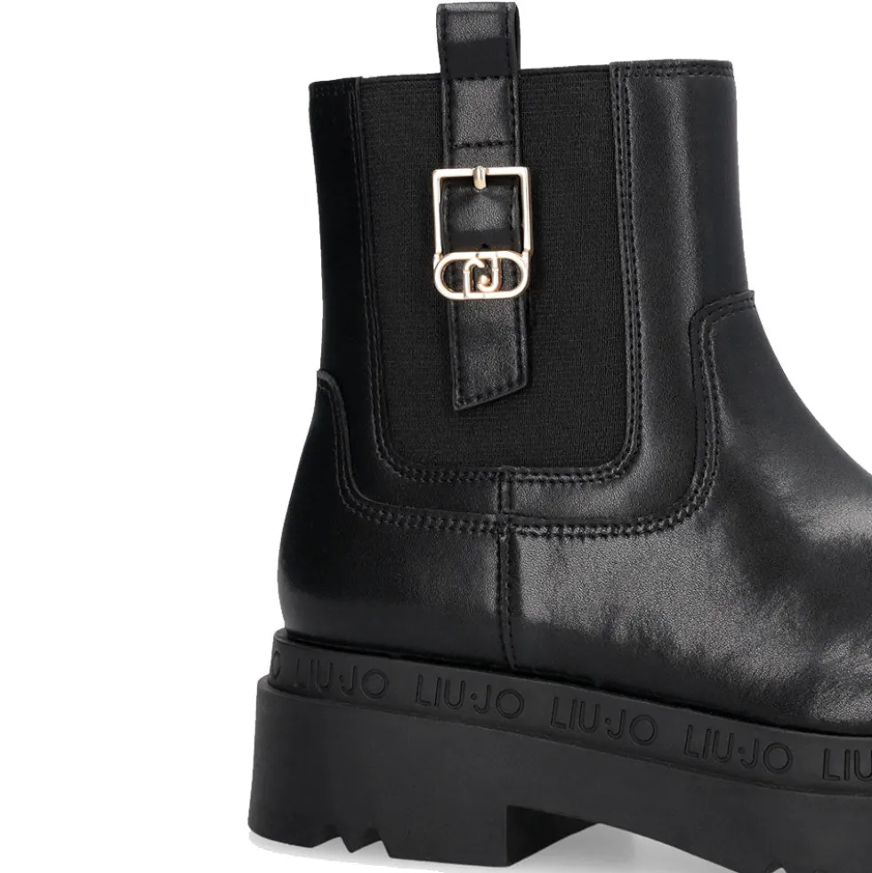 Stivaletti Platform Donna LIU JO Love 63 in Pelle Nera